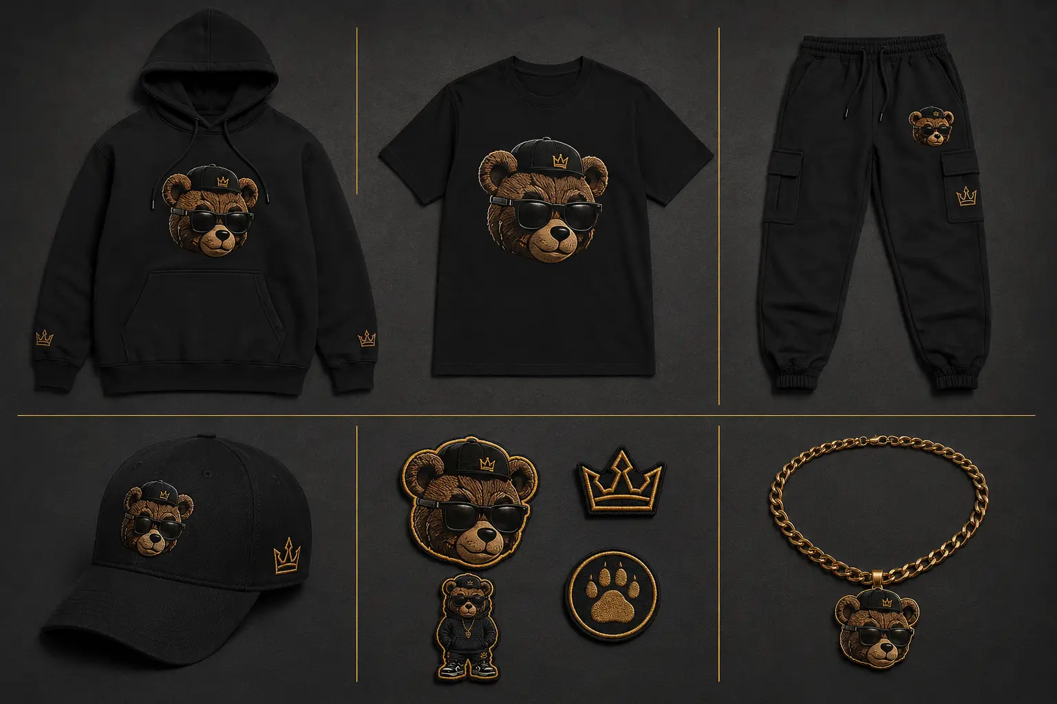 Smarter Than the Average Bear six-piece founding apparel collection