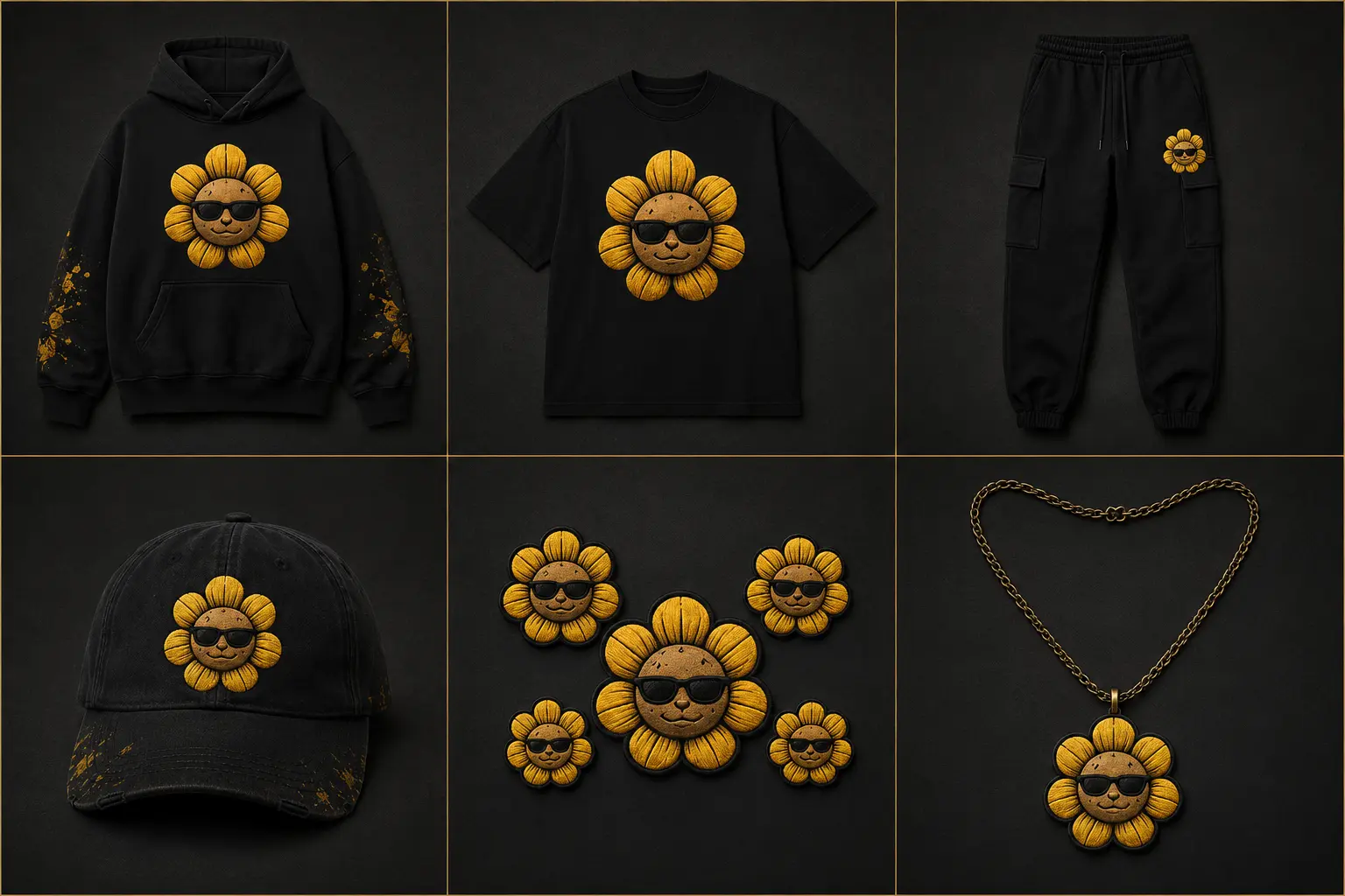 Broke But Flower six-piece founding apparel collection