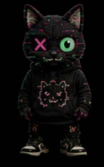 Glitchin Cat official Misfit character